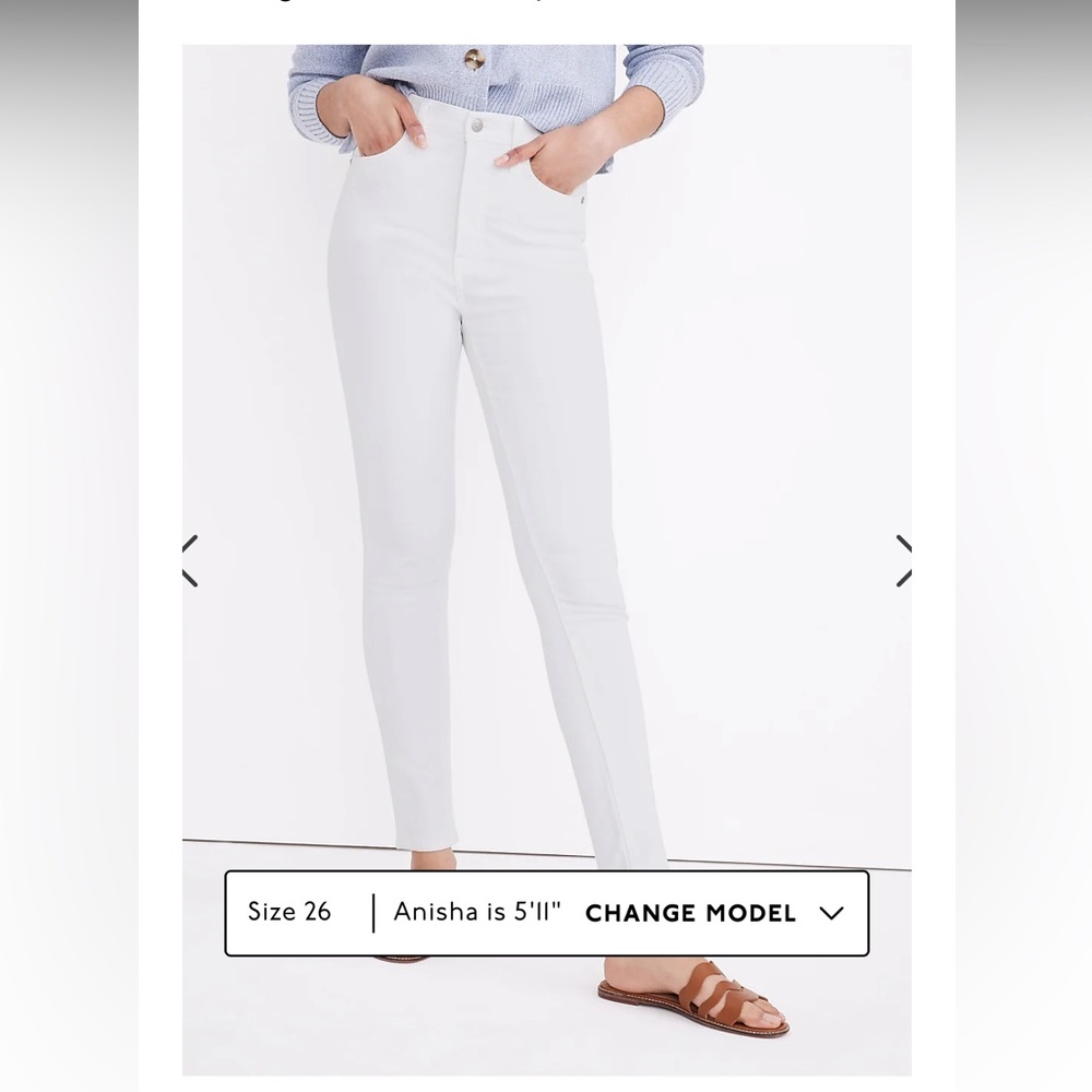 Nwt madewell 11 inch high rise skinny jeans